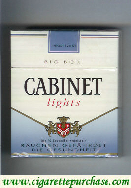 Cabinet Lights cigarettes big box